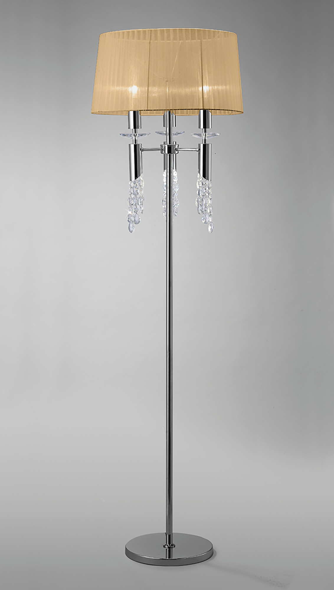 Tiffany Polished Chrome-Soft Bronze Crystal Floor Lamps Mantra Contemporary Crystal Floor Lamps Tiffany Polished Chrome-Soft Bronze Crystal Floor Lamps Mantra Contemporary Crystal Floor Lamps